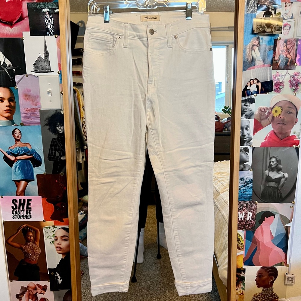 Madewell White Denim Pants